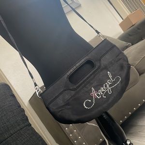 Angel black purse